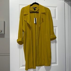 Yellow trench coat NWT